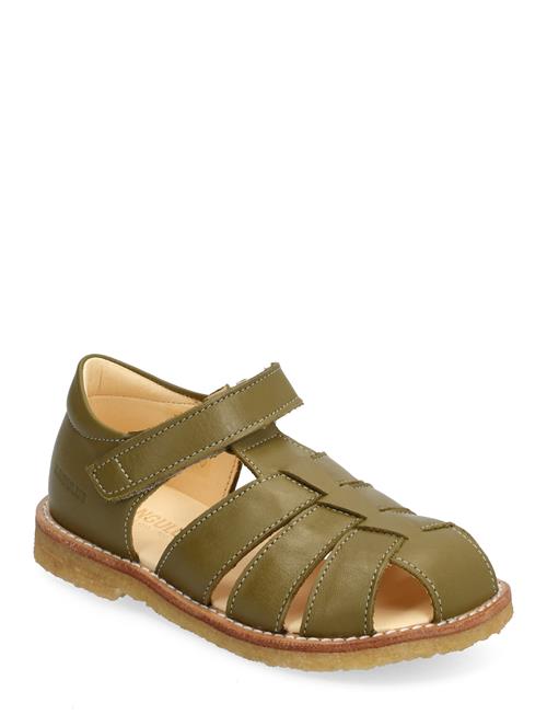 Se ANGULUS Sandals - Flat - Closed Toe - ANGULUS Green ved Booztlet