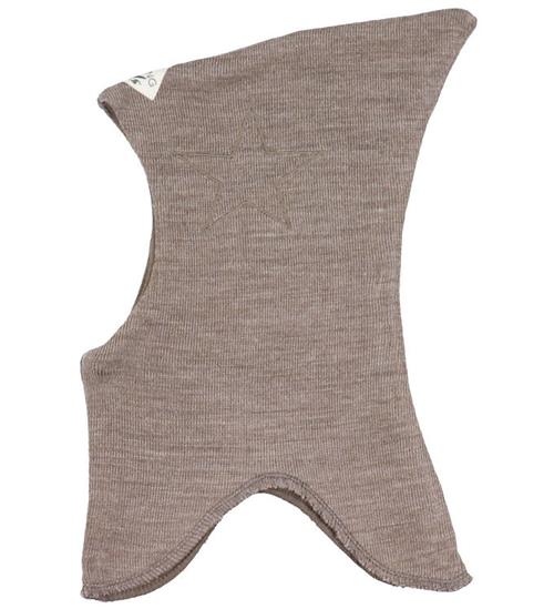 Se Racing Kids Elefanthue - Uld/Bomuld - 2-lags - Light Taupe Melan ved KidsWorld