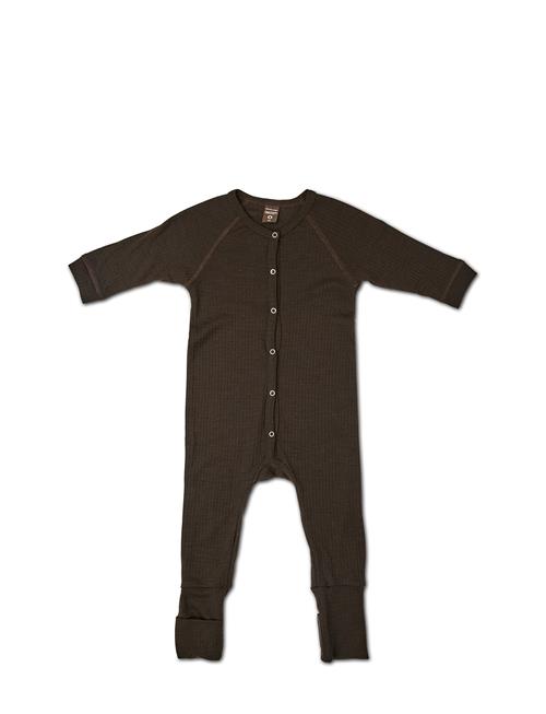 Night Suit, Brown Drop Needle, Merino Wool Smallstuff Brown