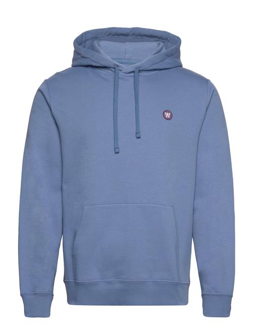 Double A by Wood Wood Ian Patch Hoodie Double A By Wood Wood Blue