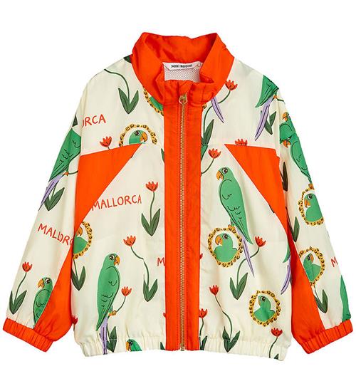 Se Mini Rodini Mini Rodini Cardigan - Parrot - Aop Multi ved KidsWorld