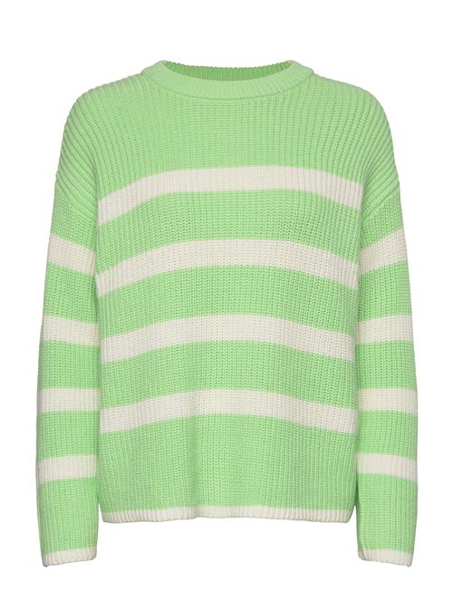 Se Selected Femme Slfbloomie Ls Knit O-Neck Noos Selected Femme Green ved Booztlet