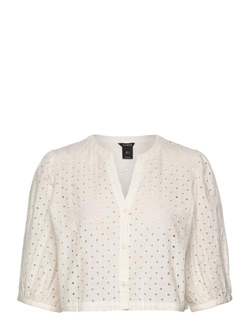 Blouse Estrid Schiffli Lindex White