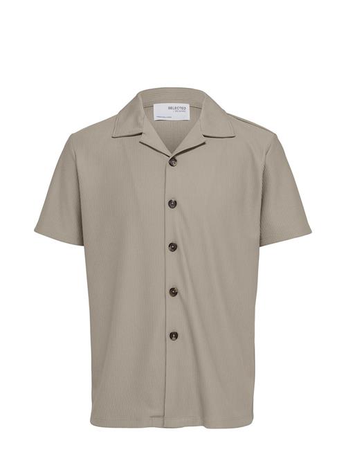 Selected Homme Slhloose-Plisse Resort Ss Shirt Ex Selected Homme Beige