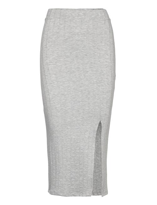 LMTD Nlflunne Long Slim Skirt LMTD Grey