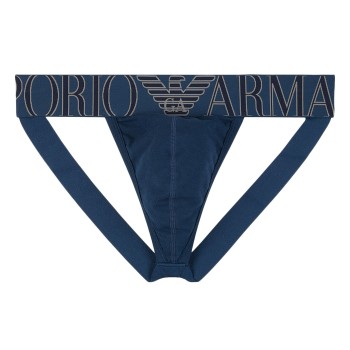 Emporio Armani Megalogo Jockstrap Mørkblå bomuld X-Large Herre