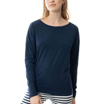 Se Mey Tessie Long-sleeve T-shirt Marineblå Medium Dame ved Timarco