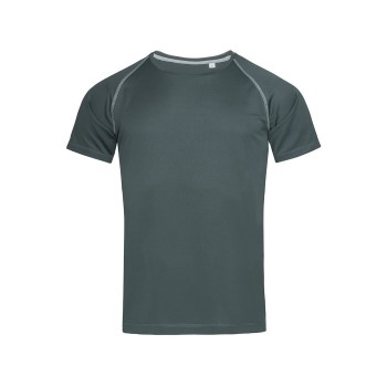 Se Stedman Active 140 Men Team Raglan Mørkgrå  polyester Large Herre ved Timarco