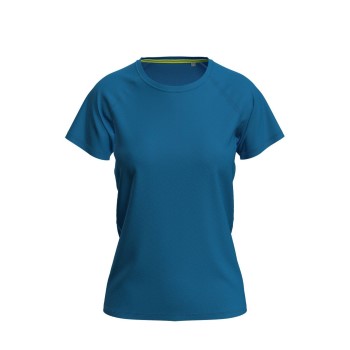 Se Stedman Active 140 Raglan For Women Blå polyester Small Dame ved Timarco