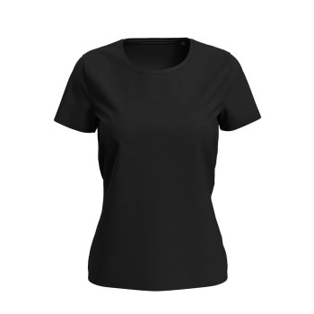 Se Stedman Women Lux T Sort bomuld X-Large Dame ved Timarco