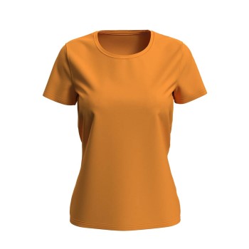 Se Stedman Women Lux T Orange bomuld Large Dame ved Timarco