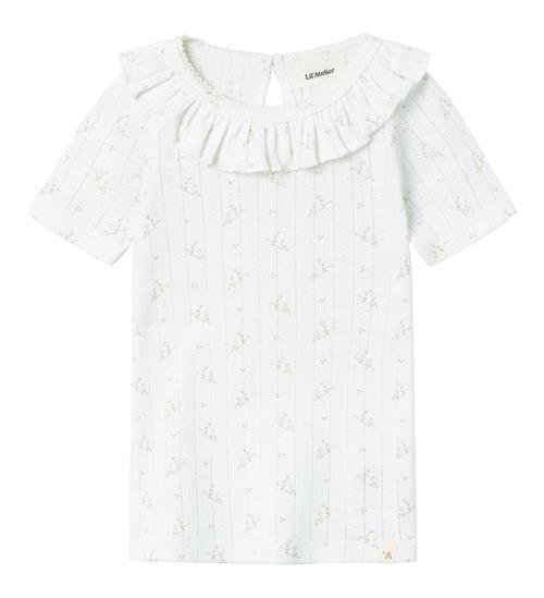 Lil Atelier Lil' Atelier T-shirt - NmfRachello - Coconut Milk m. Blomster