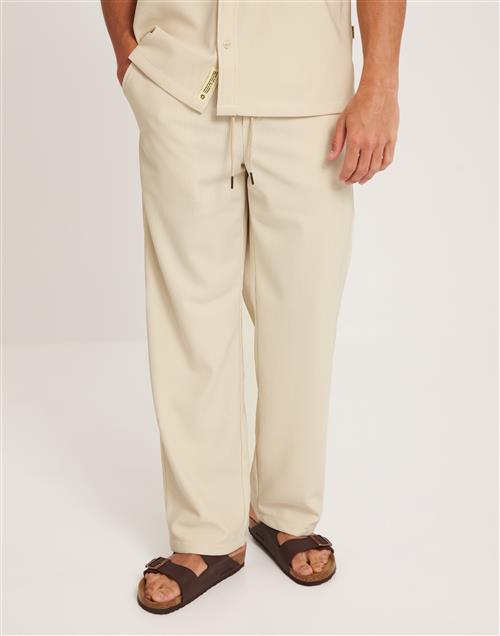 Woodbird WBIvo Plisse Pant Slacks Offwhite