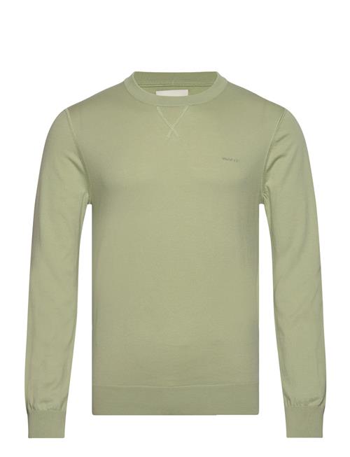 Fine Cotton C-Neck GANT Green