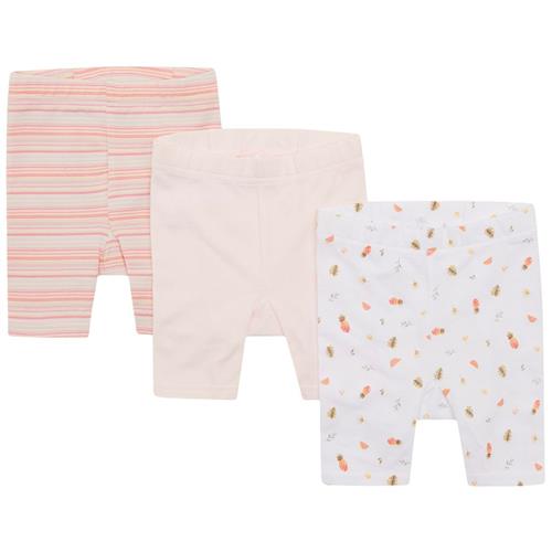 Se Hust&Claire 3-pak Labika Shorts Multifarvet | Hvid | 68 cm ved Babyshop