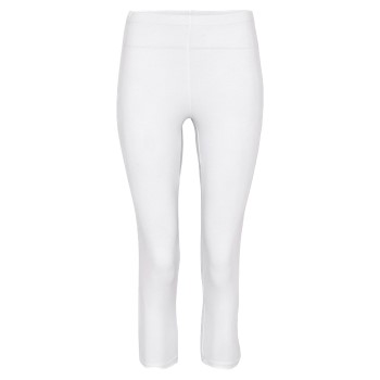 Se Decoy Capri Leggings Hvid økologisk bomuld Small Dame ved Timarco