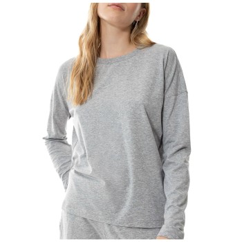 Mey Yona Long-sleeve T-shirt Grå Small Dame