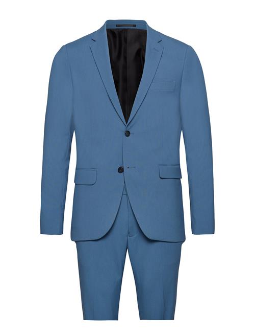 Lindbergh Plain Mens Suit - Normal Lenght Lindbergh Blue