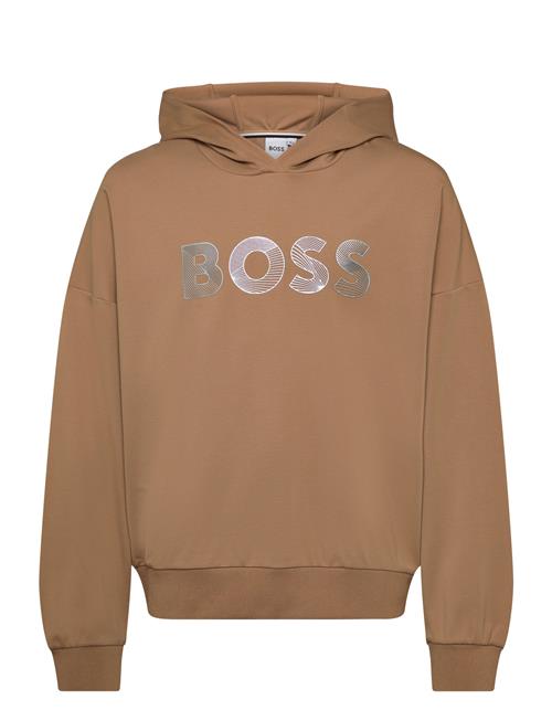 Se BOSS Hooded Sweatshirt BOSS Brown ved Booztlet