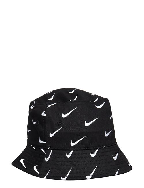 Nan Swoosh Print Bucket Hat Nike Black