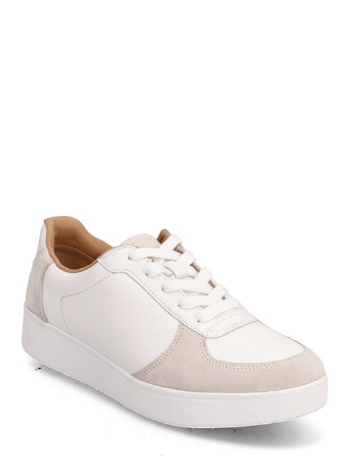 FitFlop Rally Leather/Suede Panel Sneakers FitFlop White