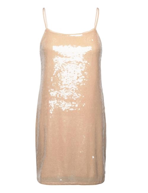 Calvin Klein Jeans Sequins Dress Calvin Klein Jeans Beige