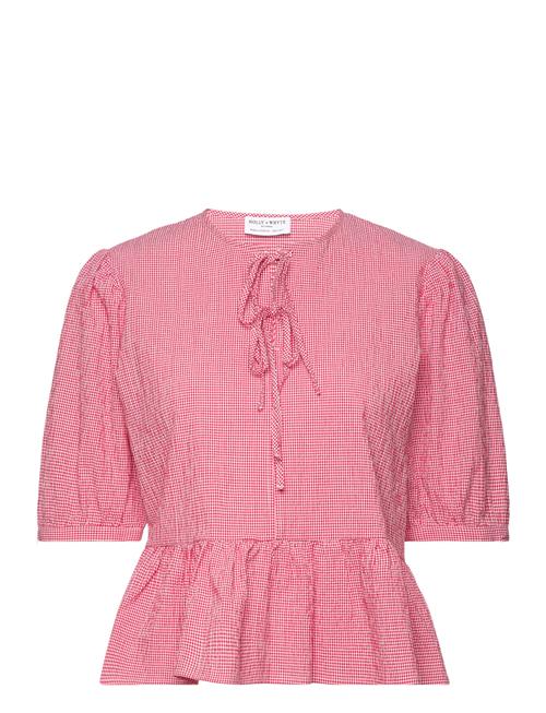 Lindex Blouse Felicia Check Lindex Pink