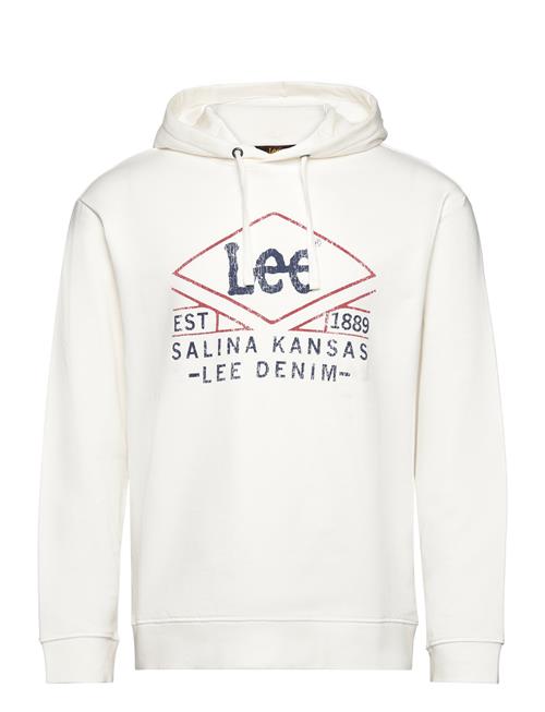 Se Lee Jeans Hoodie Lee Jeans White ved Booztlet