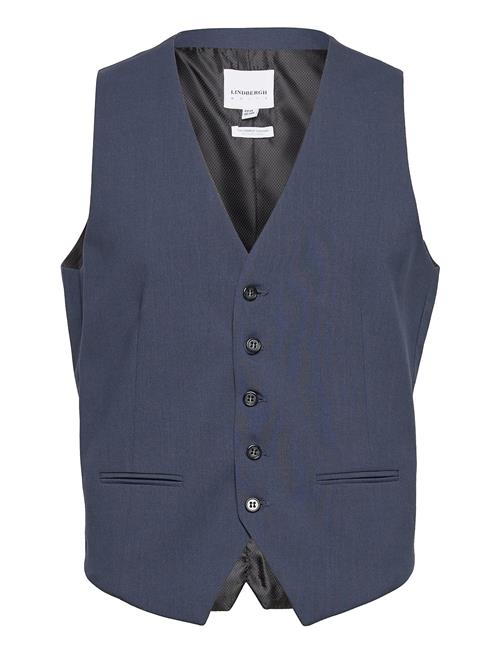 Se Lindbergh Mens Waistcoat For Suit Lindbergh Blue ved Booztlet