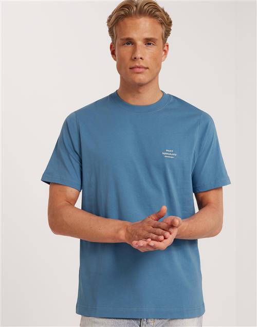 Mads Nørgaard Cotton Jersey Frode Emb Logo Tee Kortærmede t-shirts Sky Captain