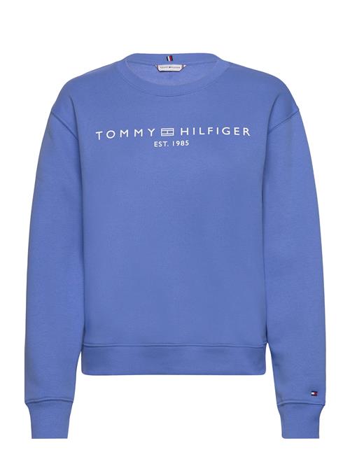 Se Tommy Hilfiger Mdrn Reg Corp Logo C-Nk Swtshrt Tommy Hilfiger Blue ved Booztlet