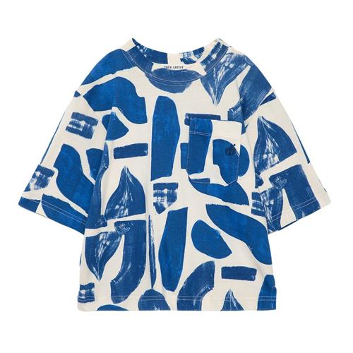 Se True Artist Papier Collé T-shirt Blå | Hvid | 12-13 years ved Babyshop