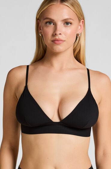 Hunkemöller Smooth Triangle Bralette Sort