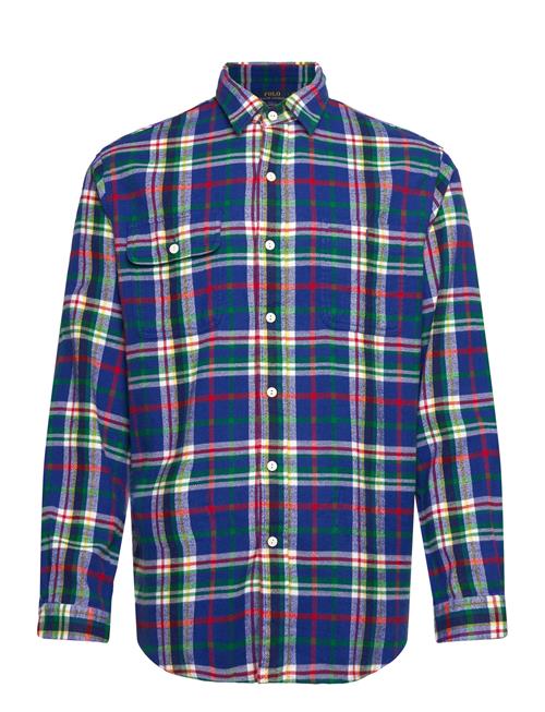 Polo Ralph Lauren Classic Fit Plaid Flannel Workshirt Polo Ralph Lauren Blue