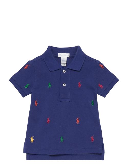 Polo Pony Cotton Mesh Polo Shirt Ralph Lauren Baby Blue