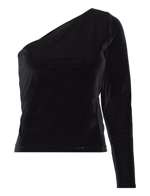 Se Polo Ralph Lauren Velvet -Shoulder Top Polo Ralph Lauren Black ved Booztlet