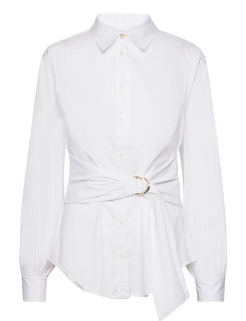 Lauren Ralph Lauren Tie-Front Cotton-Blend Shirt Lauren Ralph Lauren White