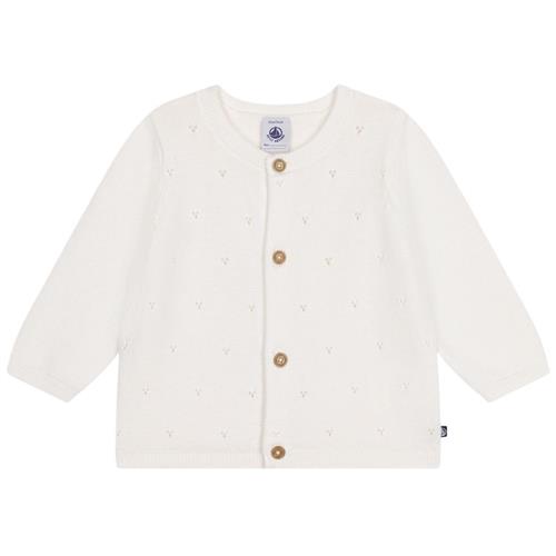 Se Petit Bateau Cardigan Cremefarvet | Hvid | 18 months ved Babyshop