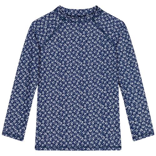 Se Petit Bateau Blomstret UV-trøje Blå | Blå | 6 years ved Babyshop