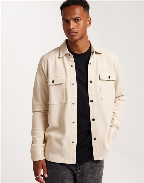 Selected Homme Slhjackie Sweat Jacket Noos Skjortejakker Oatmeal