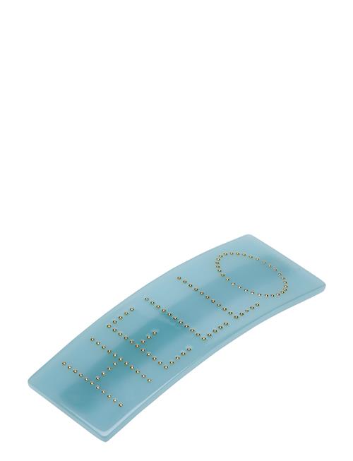 Classic Hair Clip Design Letters Blue