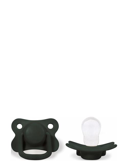 2-Pack Pacifiers - Dark Green +6 Months Filibabba Green