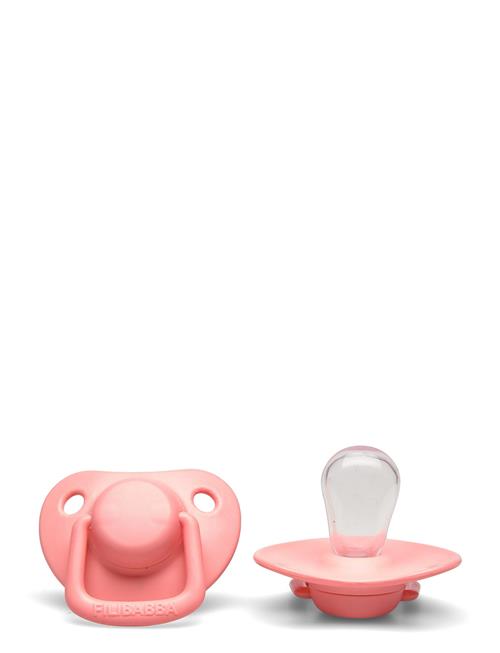 Filibabba 2-Pack Pacifiers - Coral 0-6 Months Filibabba Pink