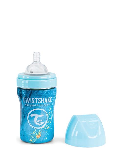 Twistshake Twistshake Anti-Colic Stainless Steel 260Ml Marble Blue Twistshake Blue