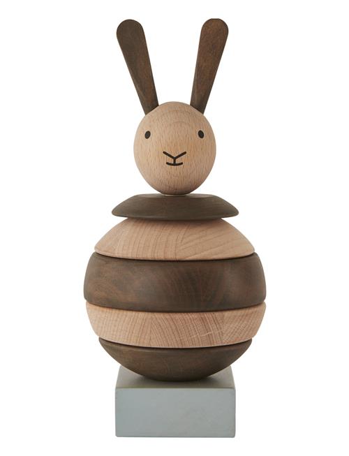 Wooden Stacking Rabbit OYOY MINI Patterned