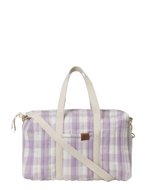 Se Fabelab Quilted Gym Bag - Lilac Checks Fabelab Purple ved Booztlet