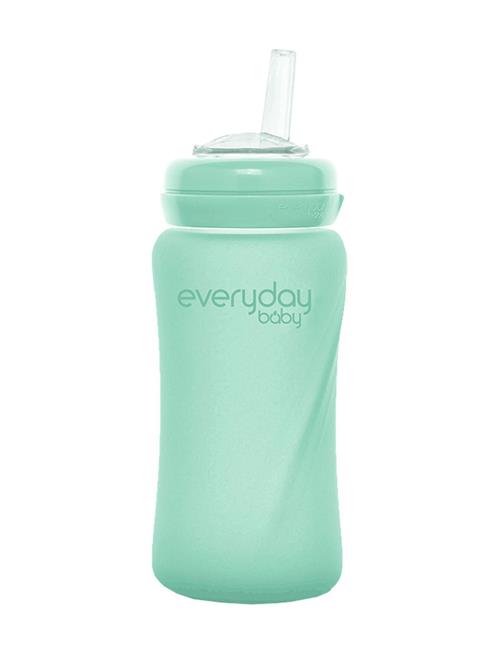 Se Everyday Baby Glass Straw Bottle Healthy + Mint Green Everyday Baby Green ved Booztlet