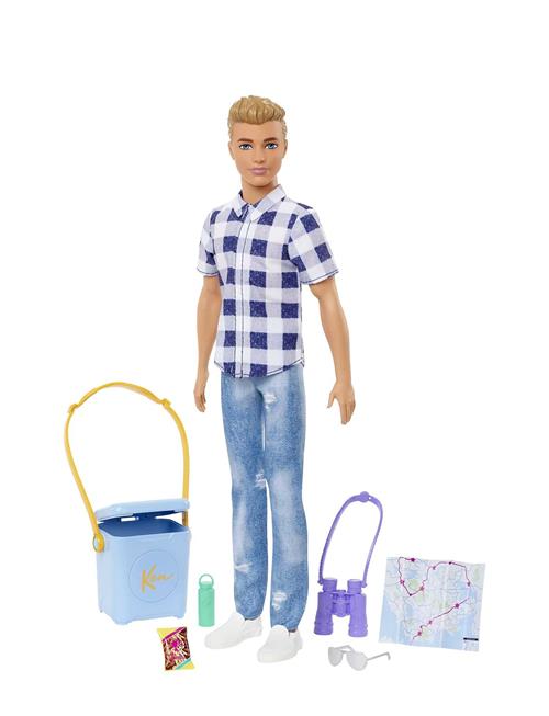 Dreamhouse Adventures It Takes Two Ken Camping Doll & Accessories, Toy For 3 Year Olds & Up Barbie Patterned