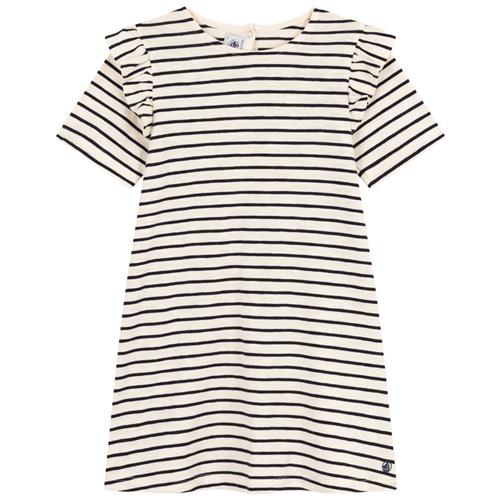 Se Petit Bateau Stribet Kjole Cremefarvet | Hvid | 3 years ved Babyshop