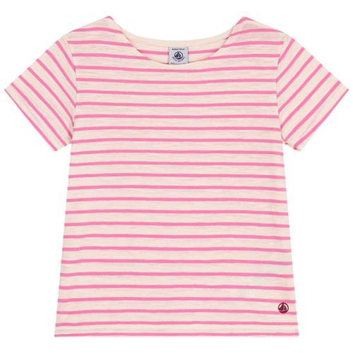 Petit Bateau Stribet T-shirt Lyserød | Lyserød | 6 years